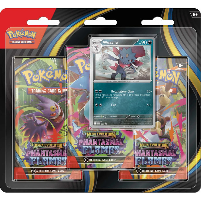 Pokemon : Phantasmal Flames - 3 Pack - Weavile *PRE ORDER*