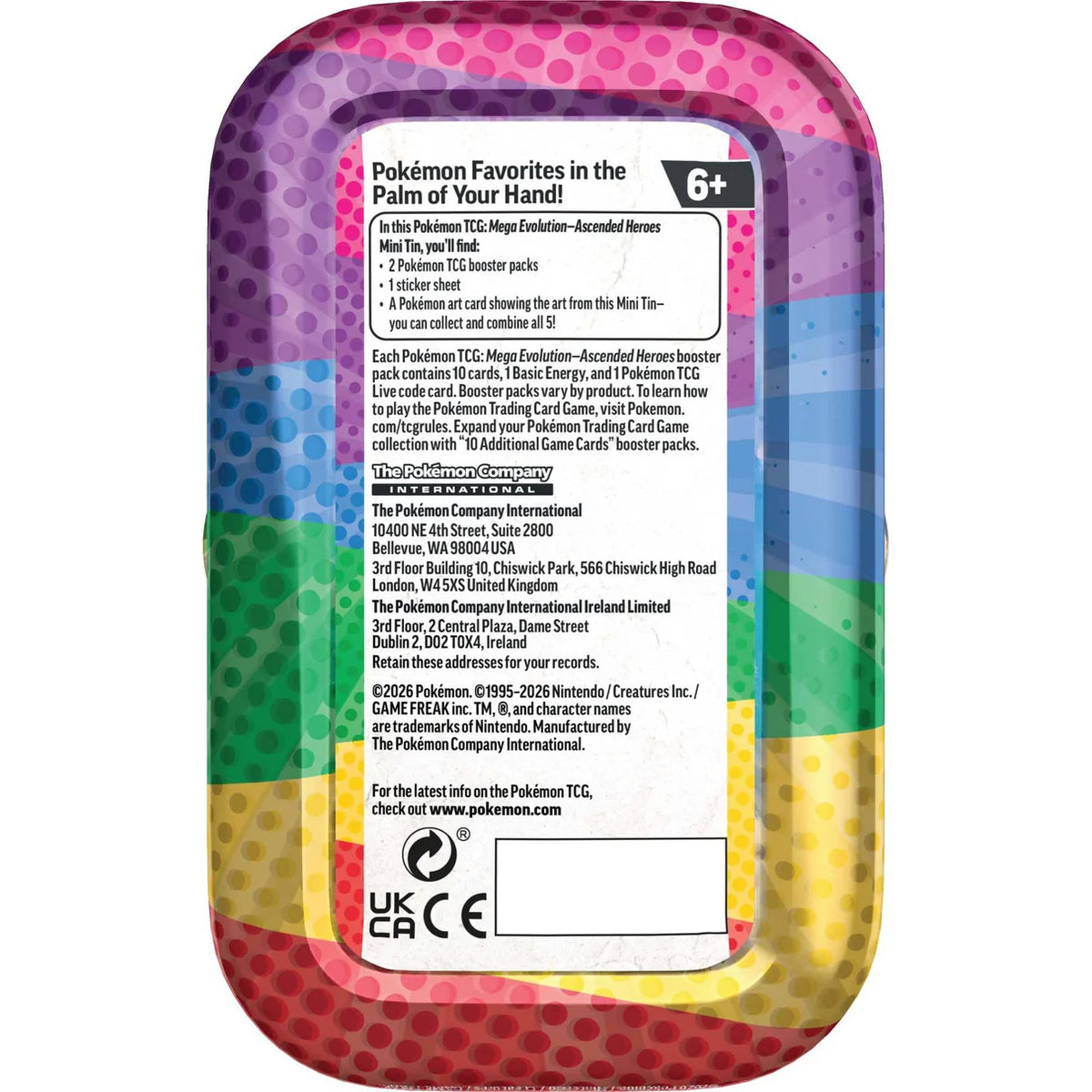 Pokemon : Ascended Heroes - Mini Tin - Lockett Labs UK