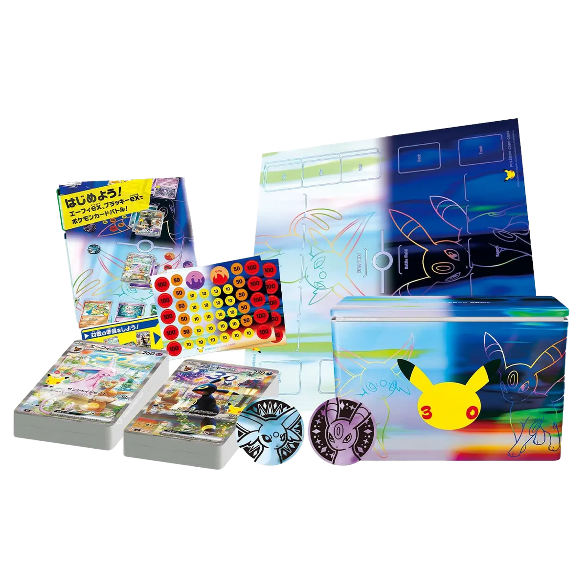 30th Celebration : Japanese Premium Deck File Set - Espeon & Umbreon, image 2 of 2