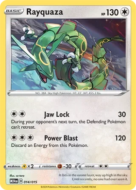 Rayquaza : MCDONALDS 2024 - 014/015