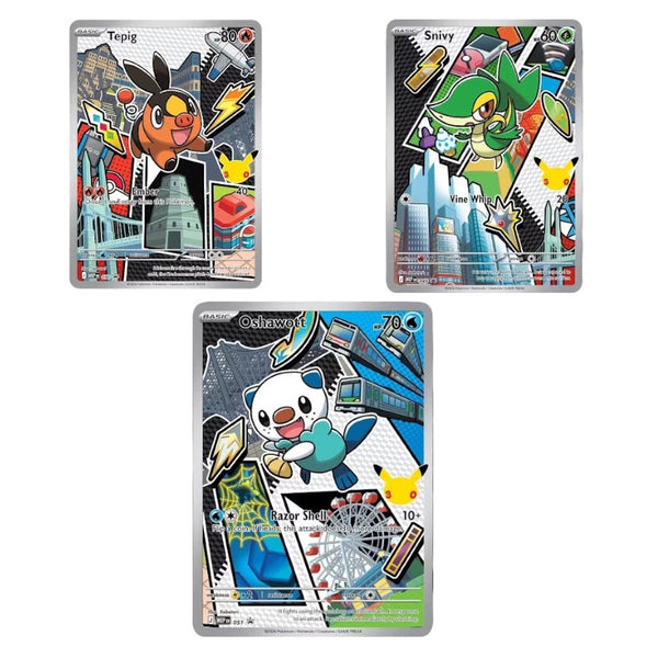 First Partner Collection Set of 3 - Snivy/ Tepig/ Oshawott