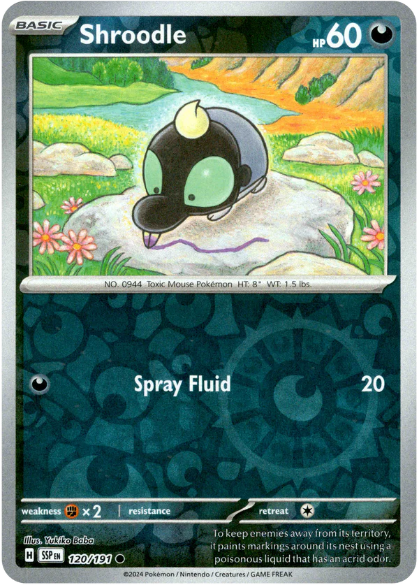 Shroodle : SURGING SPARKS (Reverse holo) - 120/191 - Lockett Labs UK