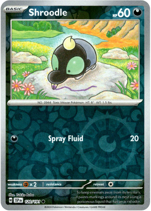 Shroodle : SURGING SPARKS (Reverse holo) - 120/191