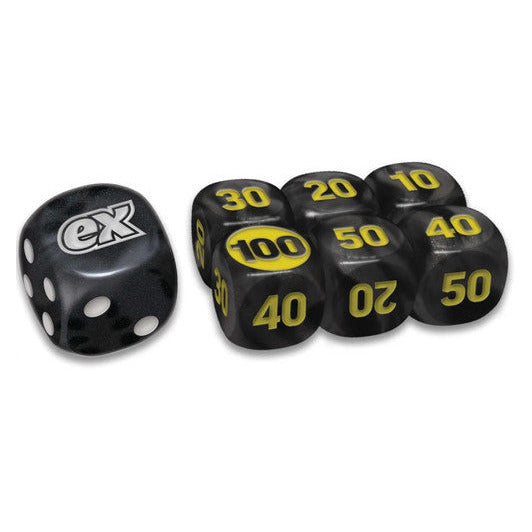 Pitch Black Dice Set of 6 Plus Bonus Die