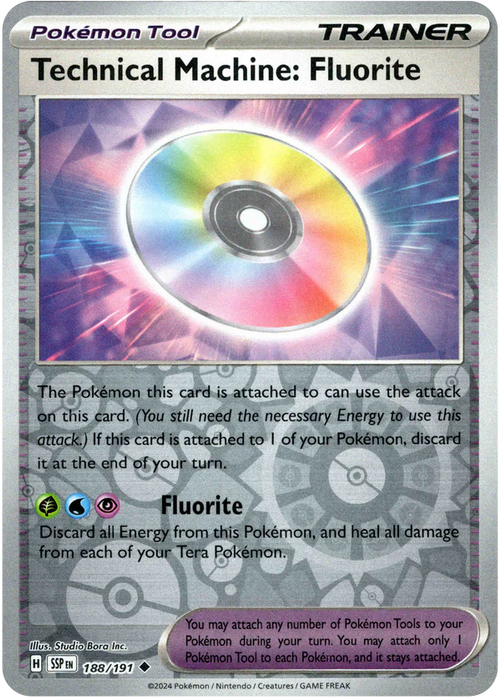 Technical Machine: Fluorite : SURGING SPARKS (Reverse holo) - 188/191