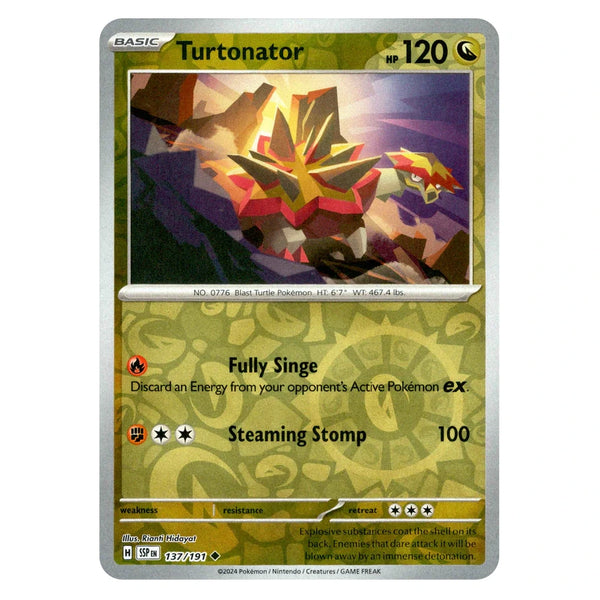 Turtonator : SURGING SPARKS (Reverse holo) - 137/191