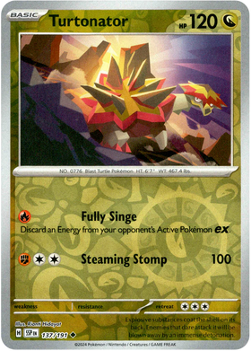Turtonator : SURGING SPARKS (Reverse holo) - 137/191