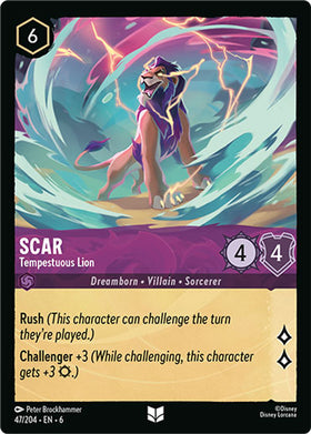 Scar (Foil) : Tempestuous Lion - 47/204