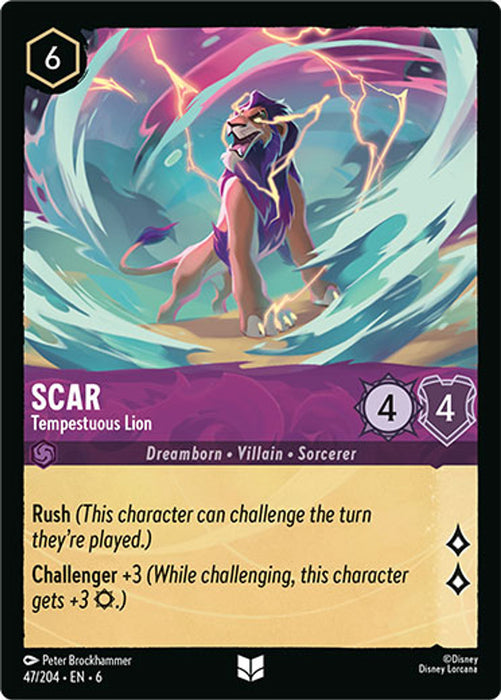 Scar (Foil) : Tempestuous Lion - 47/204