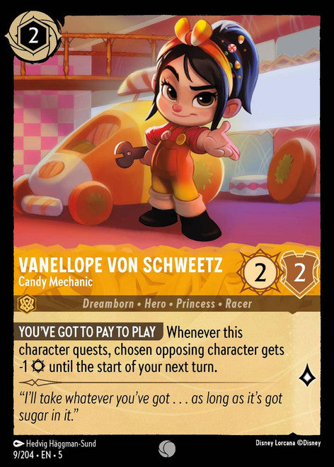 Vanellope von Schweetz : Candy Mechanic - 9/204 - Lockett Labs UK