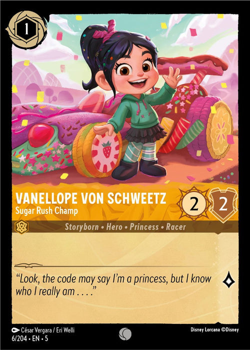 Vanellope von Schweetz (Foil) : Sugar Rush Champ - 6/204