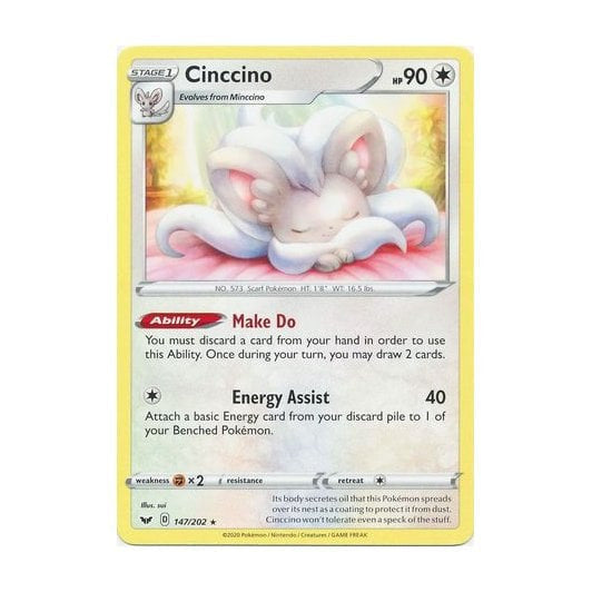 Cinccino : SWORD & SHIELD BASE - 147/202