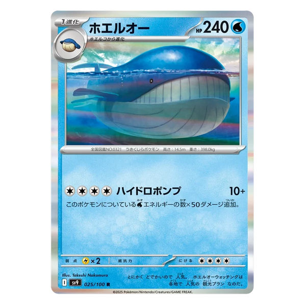 Wailord : BATTLE PARTNERS (Holo) - 025/100