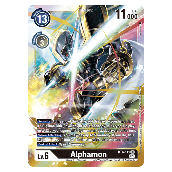 Alphamon : DOUBLE DIAMOND (SEC) - BT6-111