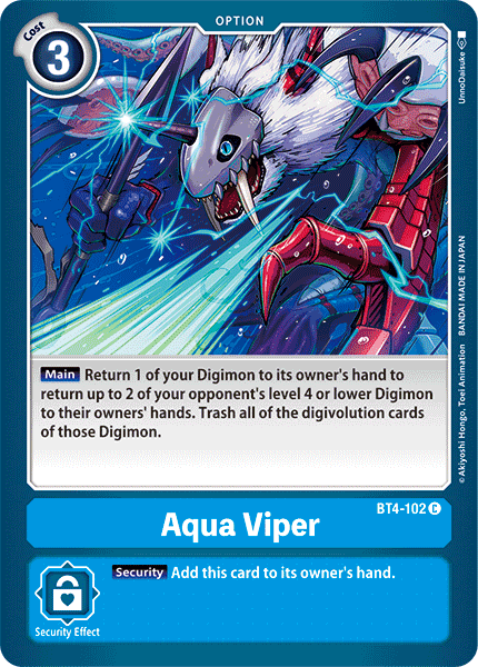 Aqua Viper : GREAT LEGEND - BT4-102 - Lockett Labs UK