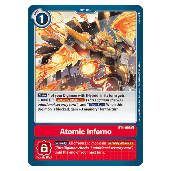 Atomic Inferno : GREAT LEGEND - BT4-098