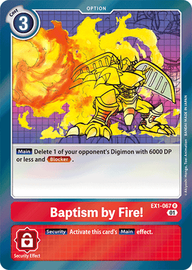 Baptism by Fire! : CLASSIC COLLECTION (R) - EX1-067 - Lockett Labs UK