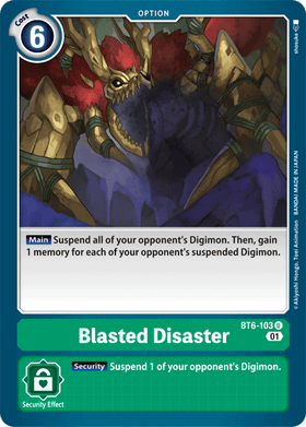 Blasted Disaster : DOUBLE DIAMOND -BT6-103 - Lockett Labs UK