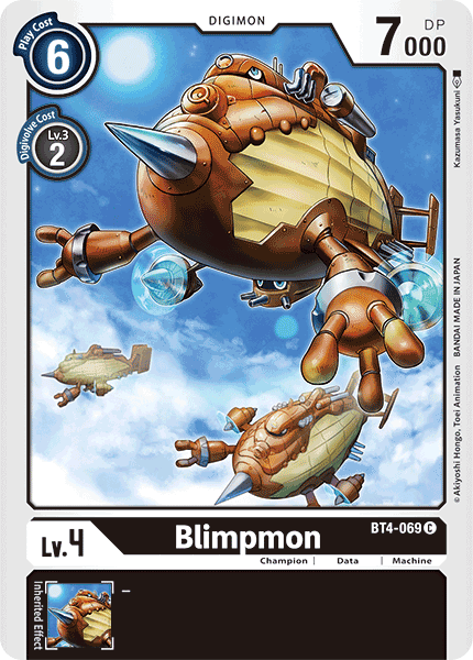 Blimpmon : GREAT LEGEND - BT4-069 - Lockett Labs UK