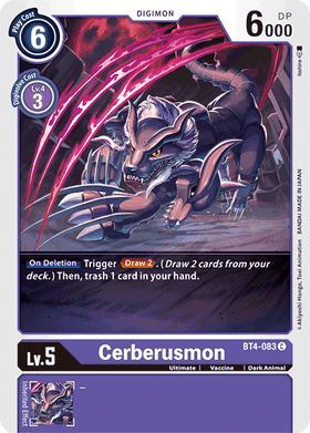 Cerberusmon : GREAT LEGEND - BT4-083 - Lockett Labs UK