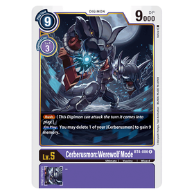 Cerberusmon: Werewolf Mode : GREAT LEGEND (R) - BT4-086