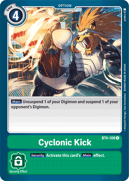 Cyclonic Kick : GREAT LEGEND - BT4-108 - Lockett Labs UK