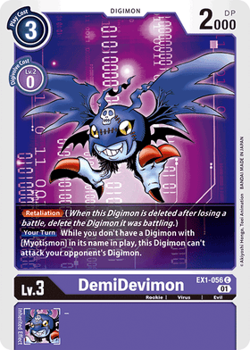 DemiDevimon : CLASSIC COLLECTION - EX1-056 - Lockett Labs UK
