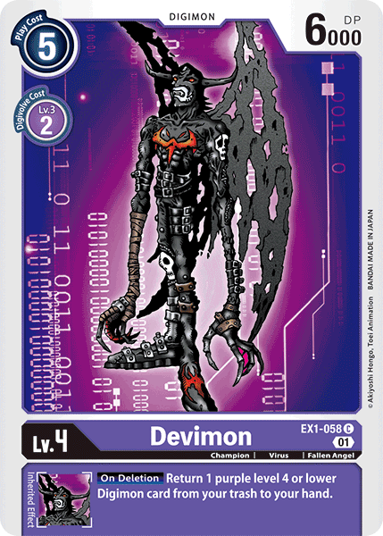 Devimon : CLASSIC COLLECTION - EX1-058 - Lockett Labs UK