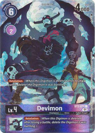 Devimon :  DOUBLE DIAMOND (Alternate art) (Sealed) - BT6 BT2-074 - Lockett Labs UK