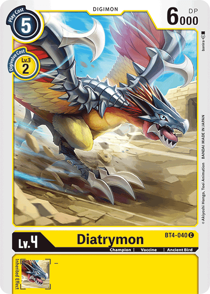 Diatrymon : GREAT LEGEND - BT4-040 - Lockett Labs UK