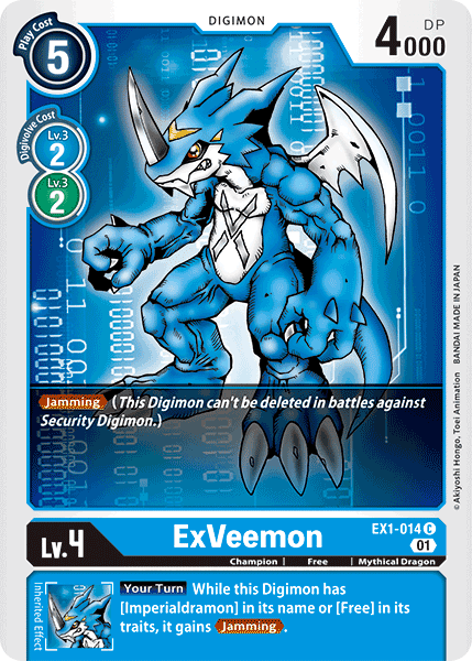 ExVeemon : CLASSIC COLLECTION - EX1-014 - Lockett Labs UK