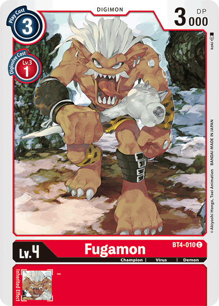 Fugamon : GREAT LEGEND - BT4-010 - Lockett Labs UK