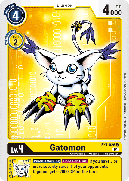 Gatomon : CLASSIC COLLECTION - EX1-026 - Lockett Labs UK