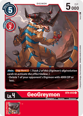 GeoGreymon : GREAT LEGEND - BT4-012 - Lockett Labs UK
