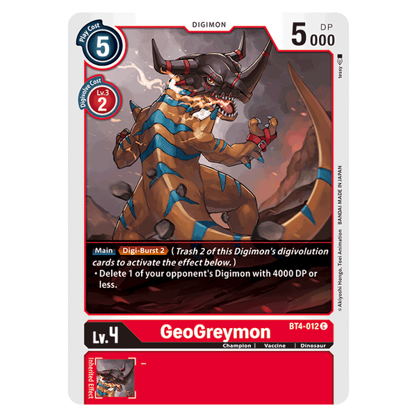 GeoGreymon : GREAT LEGEND - BT4-012