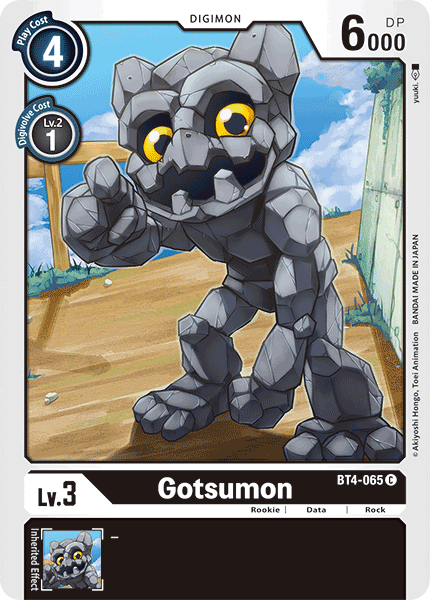 Gotsumon : GREAT LEGEND - BT4-065 - Lockett Labs UK