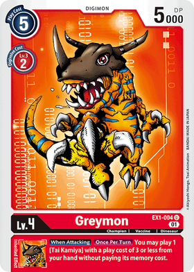 Greymon : CLASSIC COLLECTION - EX1-004 - Lockett Labs UK