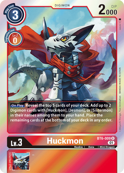 Huckmon : DOUBLE DIAMOND (R) - BT6-009 - Lockett Labs UK