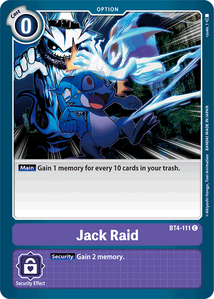 Jack Raid : GREAT LEGEND - BT4-111 - Lockett Labs UK