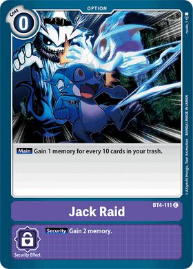 Jack Raid : GREAT LEGEND - BT4-111 - Lockett Labs UK