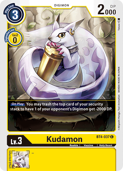 Kudamon : GREAT LEGEND - BT4-037 - Lockett Labs UK