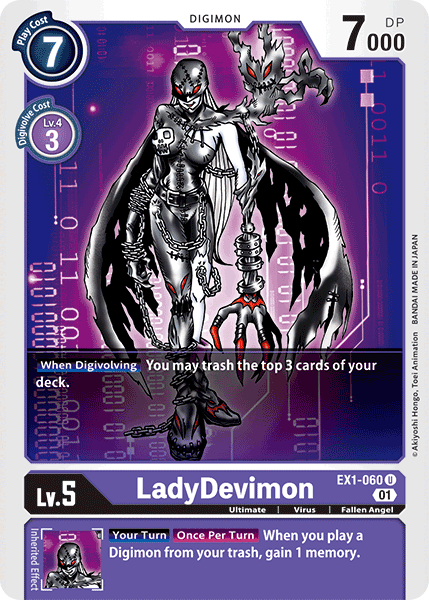 LadyDevimon : CLASSIC COLLECTION - EX1-060 - Lockett Labs UK