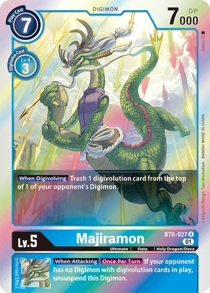 Majiramon : DOUBLE DIAMOND (R) - BT6-027 - Lockett Labs UK