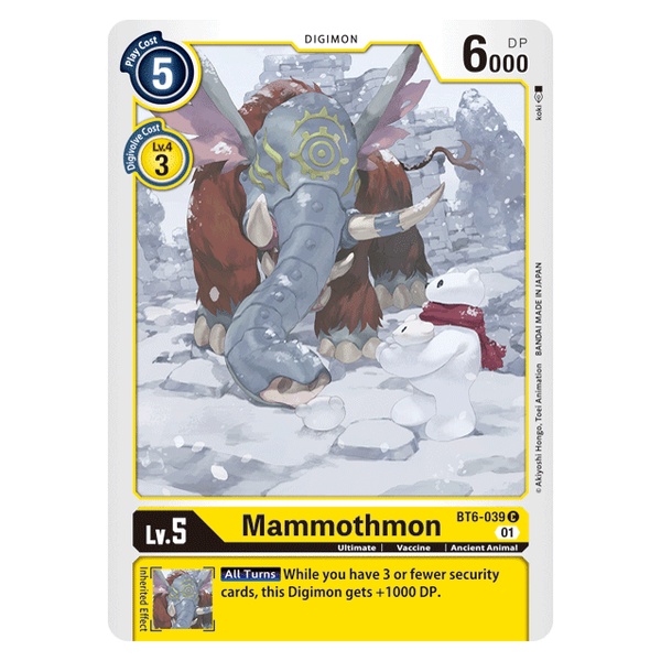 Mammothmon : DOUBLE DIAMOND - BT6-039