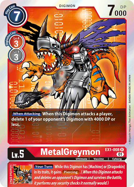MetalGreymon : CLASSIC COLLECTION (R) - EX1-008 - Lockett Labs UK