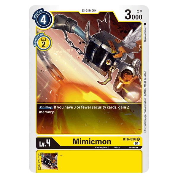 Mimicmon : DOUBLE DIAMOND - BT6-036