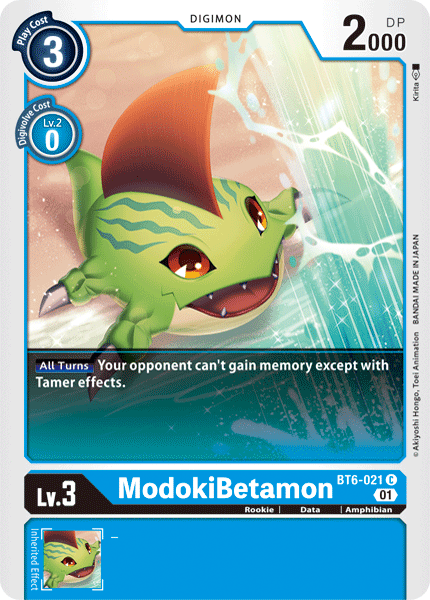 ModokiBetamon : DOUBLE DIAMOND - BT6-021 - Lockett Labs UK