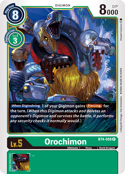 Orochimon : GREAT LEGEND (R) - BT4-058 - Lockett Labs UK