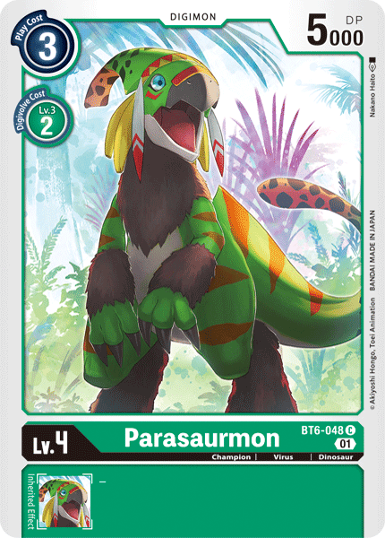 Parasaurmon : DOUBLE DIAMOND - BT6-048 - Lockett Labs UK