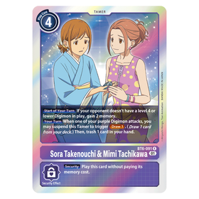 Sora Takenouchi & Mimi Tachikawa : DOUBLE DIAMOND (R) - BT6-091